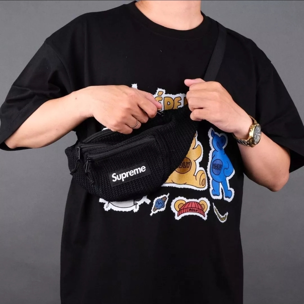 Supreme Black Waist Bag